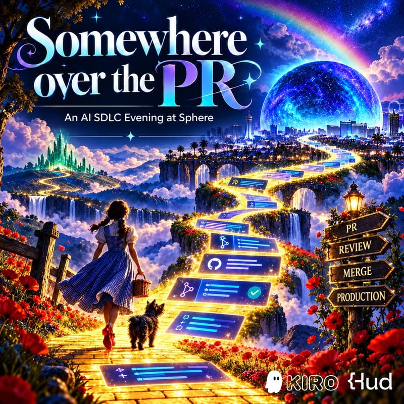 Cover Image for Somewhere Over the PR: An AI SDLC Evening at Sphere with Kiro & Hud