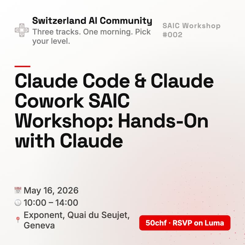 Cover Image for SAIC Workshop #2 - Claude Cowork & Claude Code