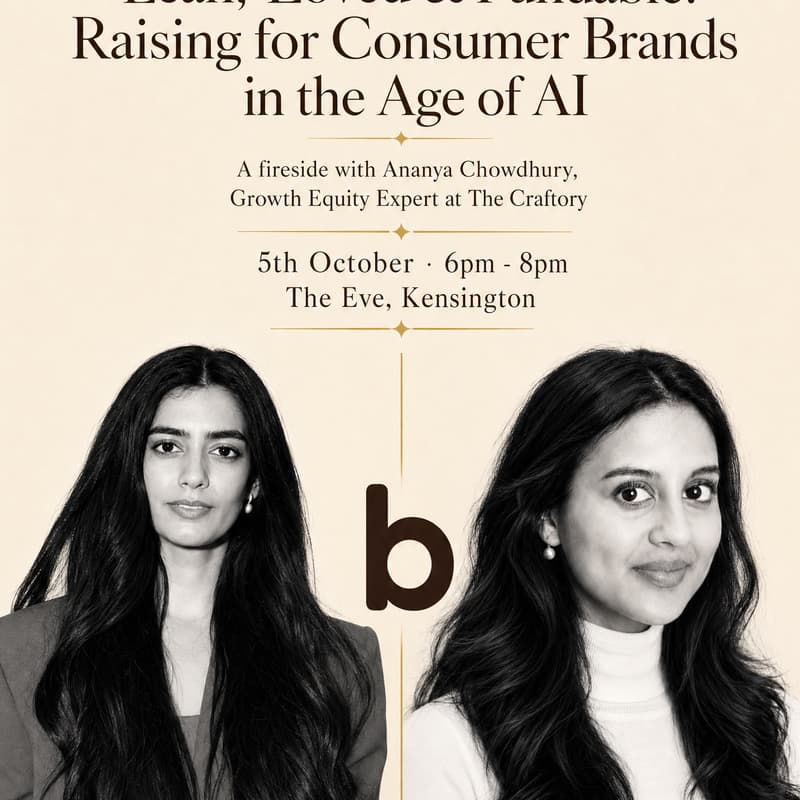 Cover Image for Lean, Loved & Fundable: Raising for Consumer Brands in the Age of AI