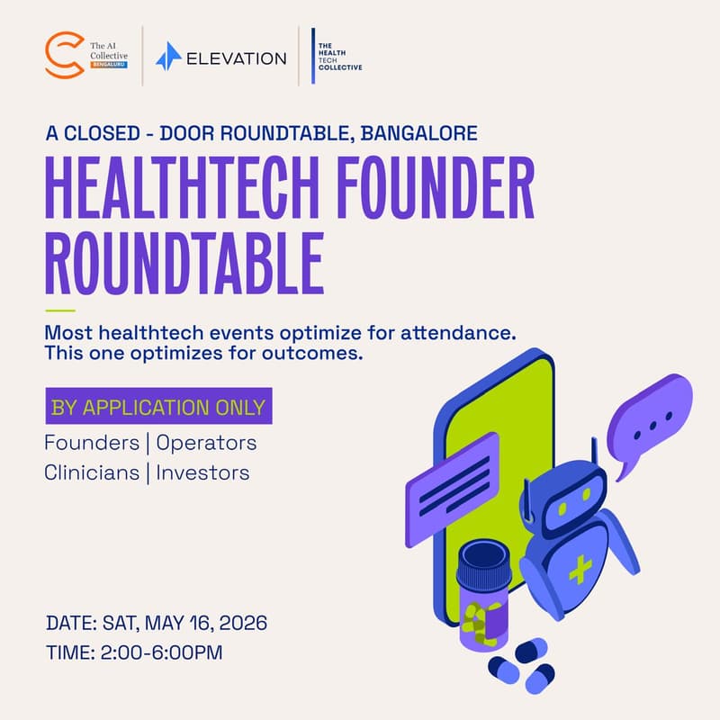 Cover Image for HealthTech Founder Roundtable: Elevation Capital x THC (w/ The AI Collective)