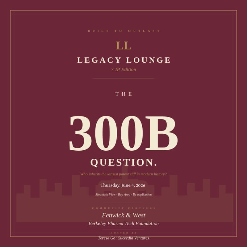 Cover Image for The 300B Question — A Legacy Lounge· IP Edition (panel+dinner)