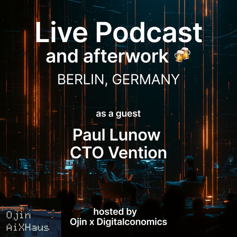 Cover Image for Live Podcast & Afterwork: How will AI change how companies are built?