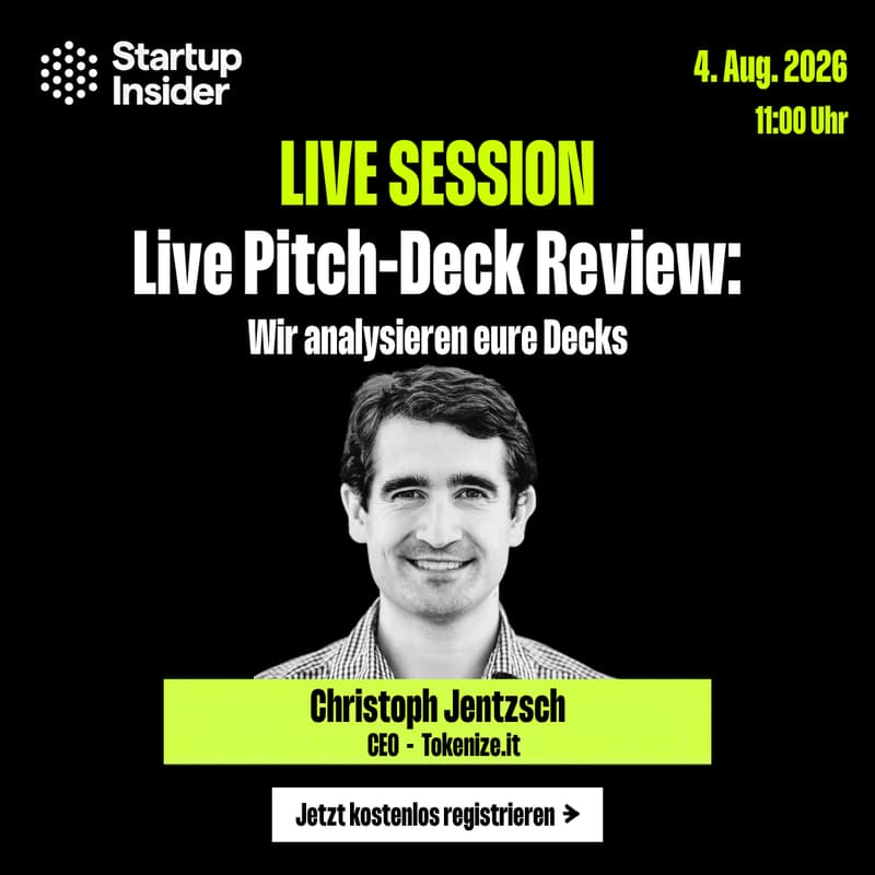 Cover Image for Live Pitch-Deck Review: Wir analysieren eure Decks
