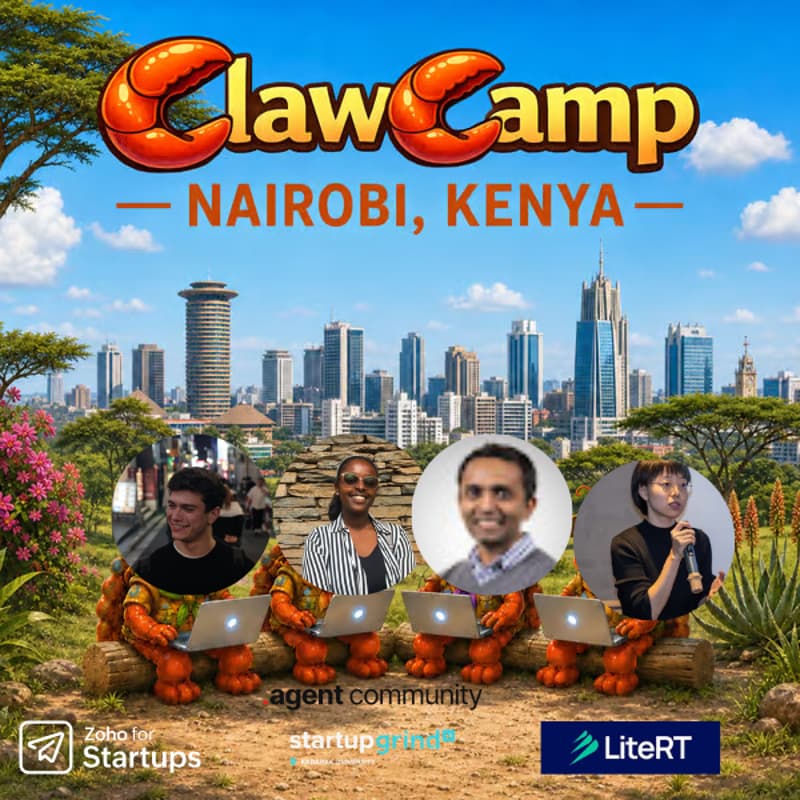 Cover Image for ClawCamp Nairobi X Zoho for startups : Scaling with Modern AI & Cloud Tools