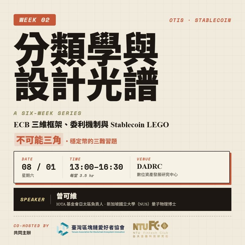 Cover Image for 【穩定幣全攻略】W2・分類學與設計光譜