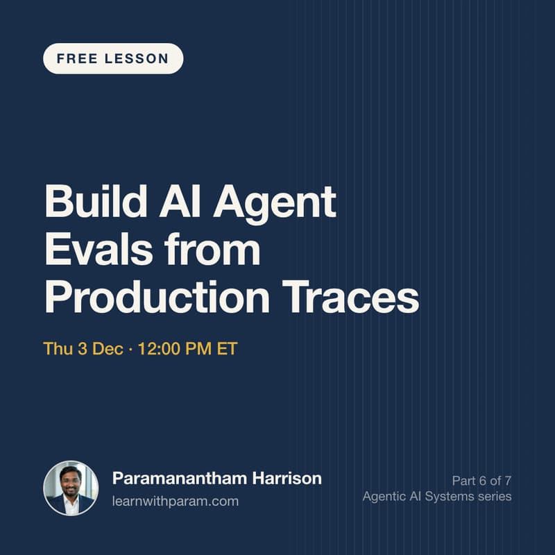 Cover Image for Build AI Agent Evals from Production Traces