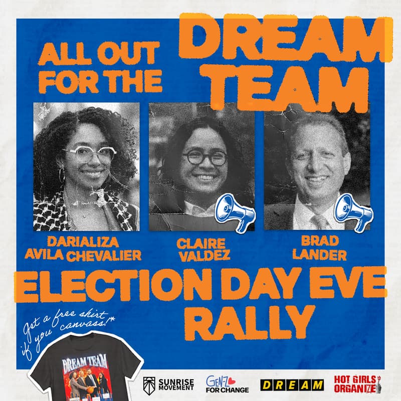 Cover Image for All Out for the Dream Team Election Day Eve Rally!