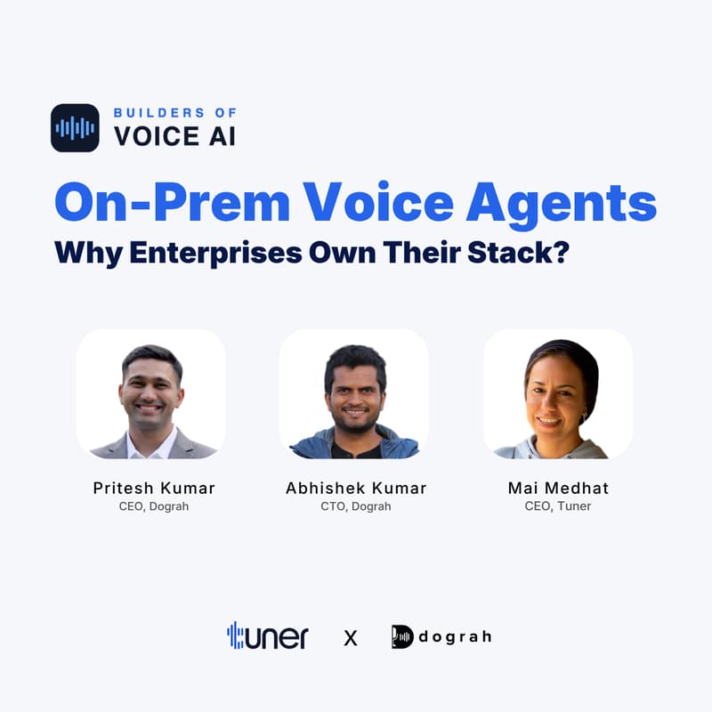 Cover Image for Builders of Voice AI #2: On-Prem Voice Agents. Why Enterprises Own Their Stack?