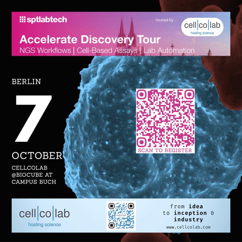 Cover Image for sptlabtech *Accelerate Discovery Tour* hosted by Cellcolab, Berlin