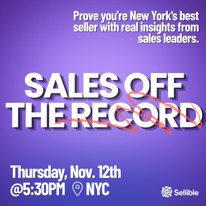 Cover Image for Sales Off the Record- Panel, Networking, + Sales Tournament