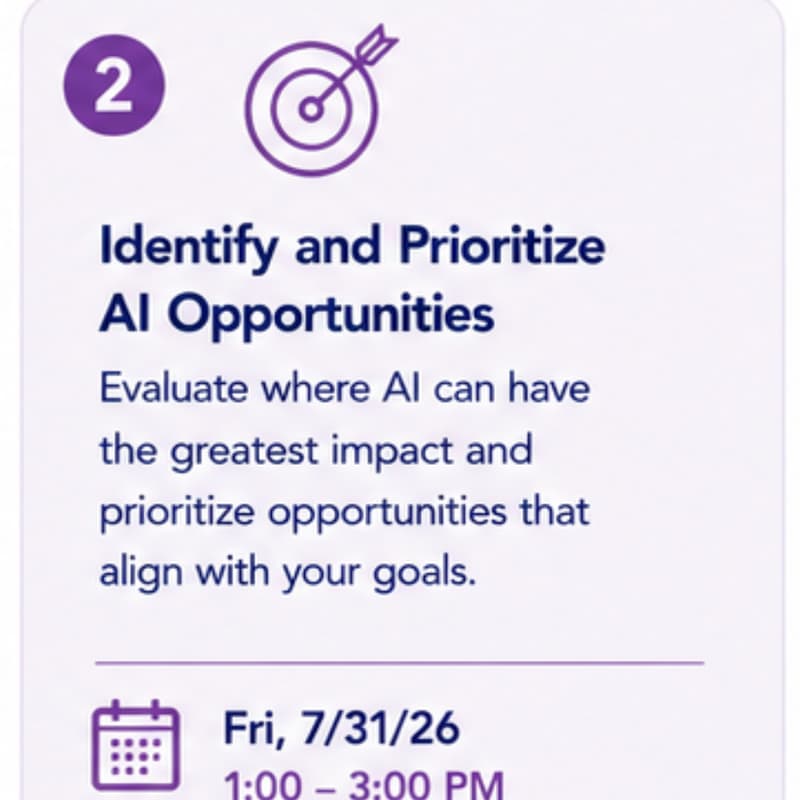 Cover Image for Session 2: Identify and Prioritize AI Opportunities