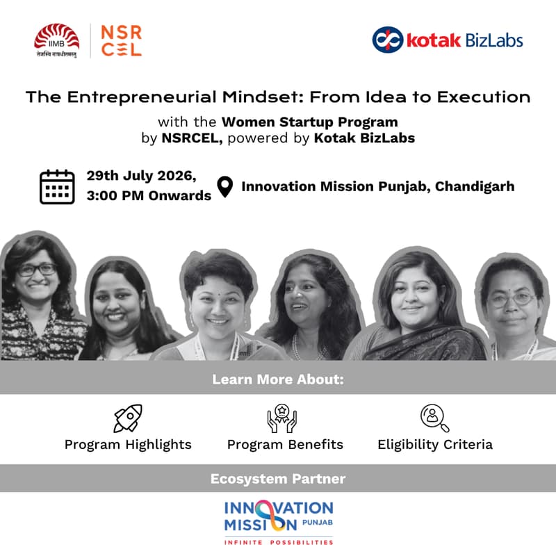 Cover Image for 📍 Women Entrepreneurs Meet-up in Chandigarh | The Entrepreneurial Mindset: From Idea to Execution