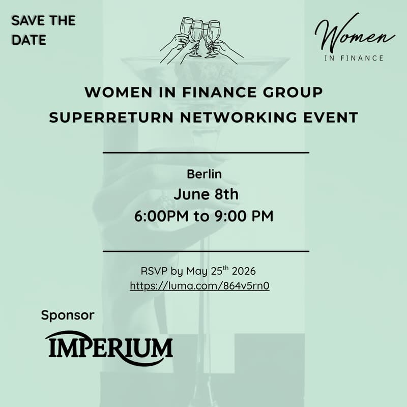 Cover Image for SuperReturn Berlin Women in Finance Group Side event