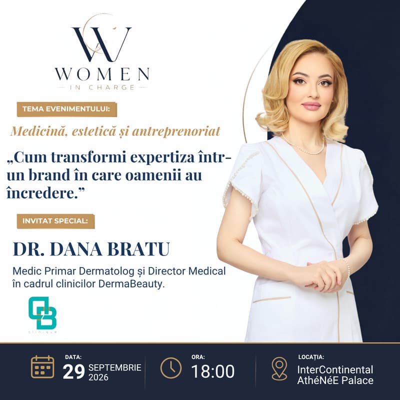 Cover Image for WIN #14 – Medicină, estetică & antreprenoriat: Cum transformi expertiza într-un brand în care oamenii au încredere – Dr. Dana Bratu