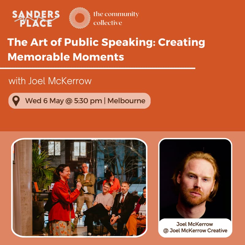 Cover Image for 🏵 The Art of Public Speaking: Creating Memorable Moments with Joel McKerrow