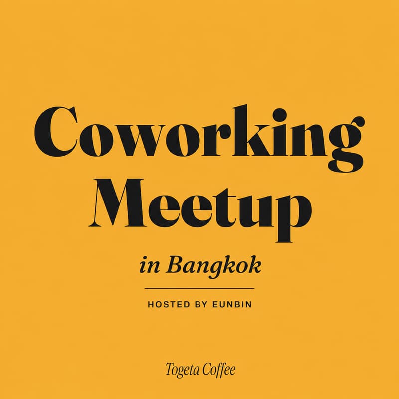 Cover Image for ☕ Getting Things Done — Focus Coworking Meetup in Bangkok