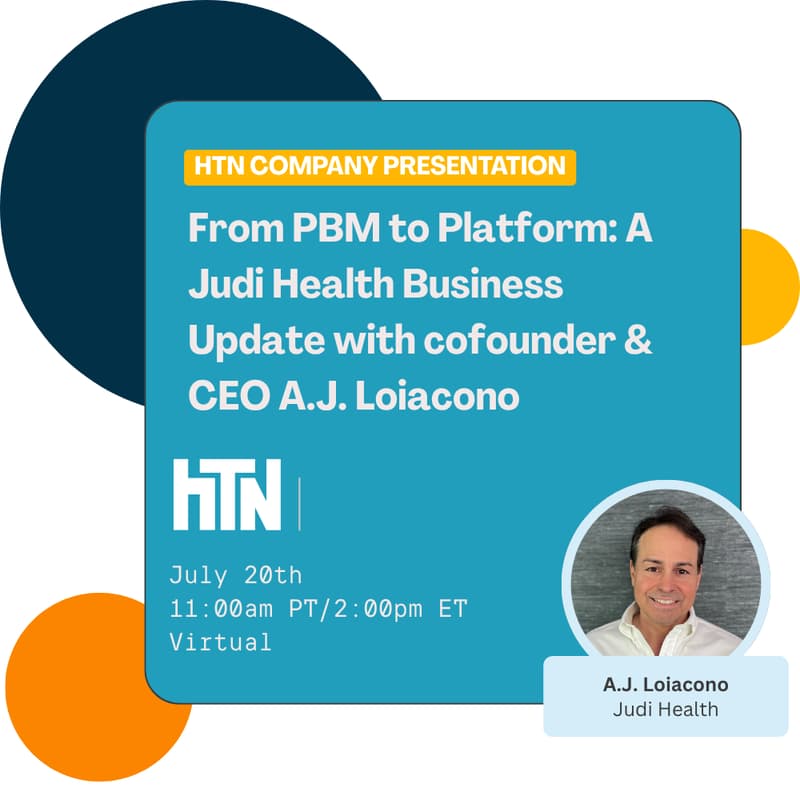 Cover Image for From PBM to Platform: A Judi Health Business Update with A.J. Loiacono, Co-Founder & CEO