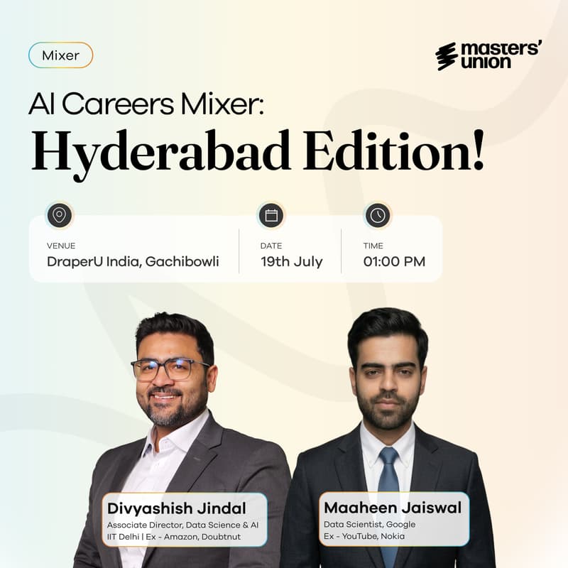 Cover Image for AI Careers Mixer: Hyderabad Edition