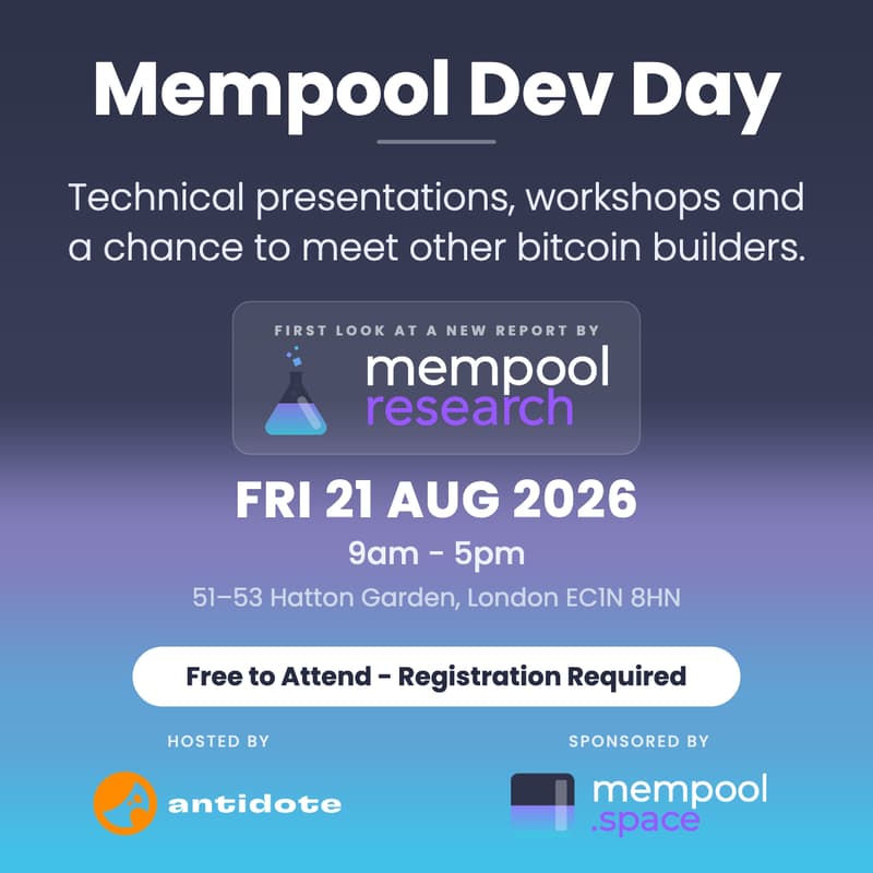 Cover Image for Mempool Dev Day ⚡