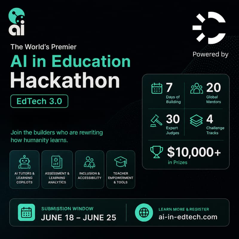 Cover Image for EdTech 3.0 - The World's Premier AI in Education Hackathon