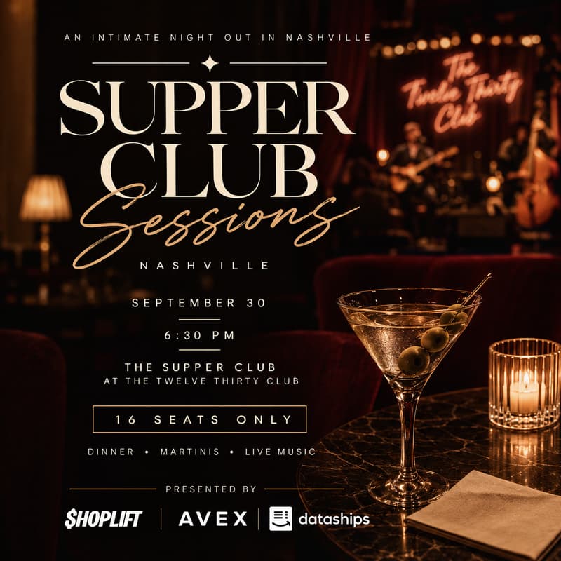 Cover Image for SUPPER CLUB SESSIONS - Nashville