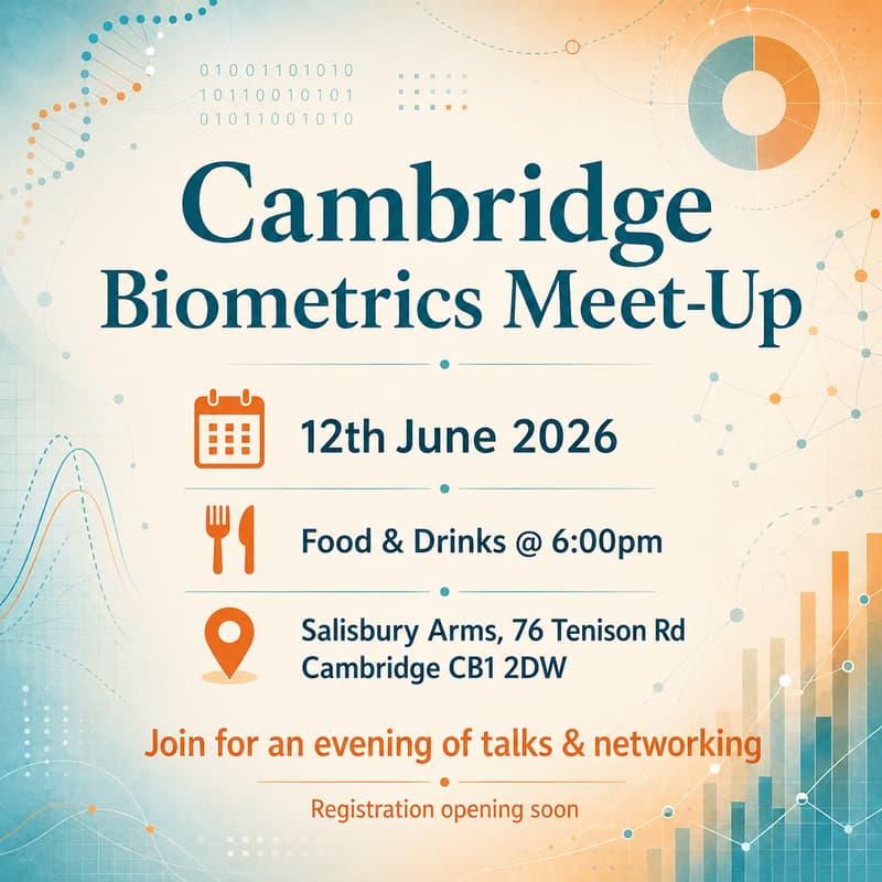 Cover Image for Cambridge Biometrics Meet-Up | June 2026