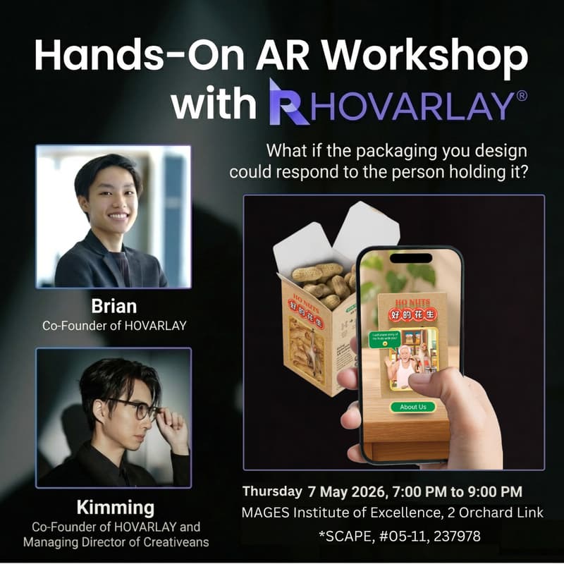 Cover Image for Make Your Packaging Interactive - A Hands-On AR Workshop with HOVARLAY