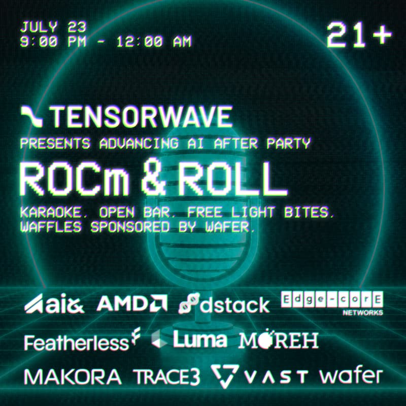 Cover Image for ROCm & Roll with TensorWave and Friends