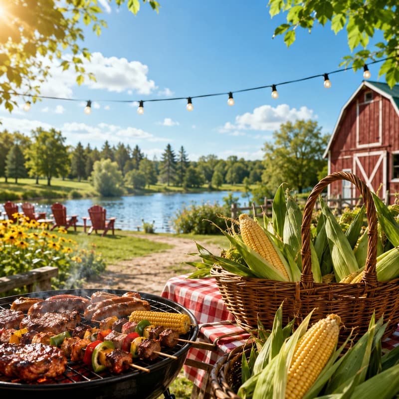 Cover Image for 夏日BBQ+农场采玉米活动