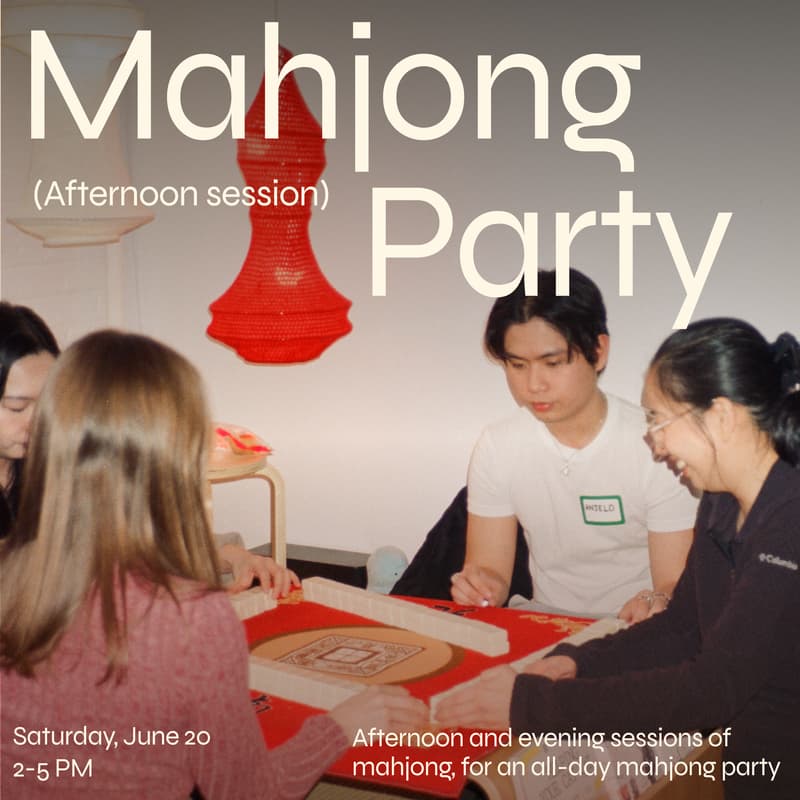Cover Image for Afternoon session: All-Day Mahjong Party