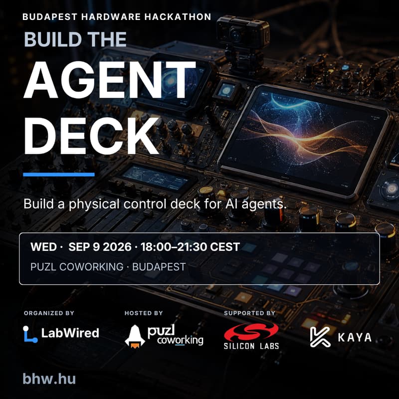 Cover Image for Hardware hackathon, build the agent control deck!