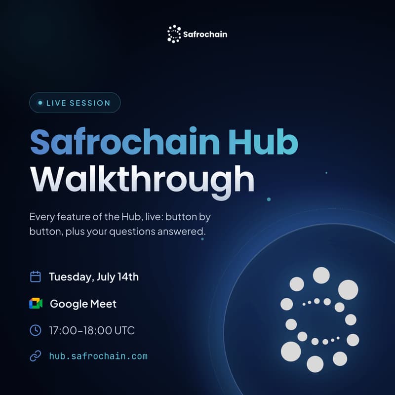 Cover Image for Safrochain Hub Walkthrough