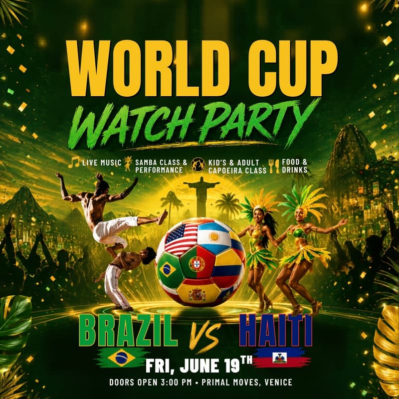 Cover Image for WORLD CUP WATCH PARTY - BRAZIL VS HAITI