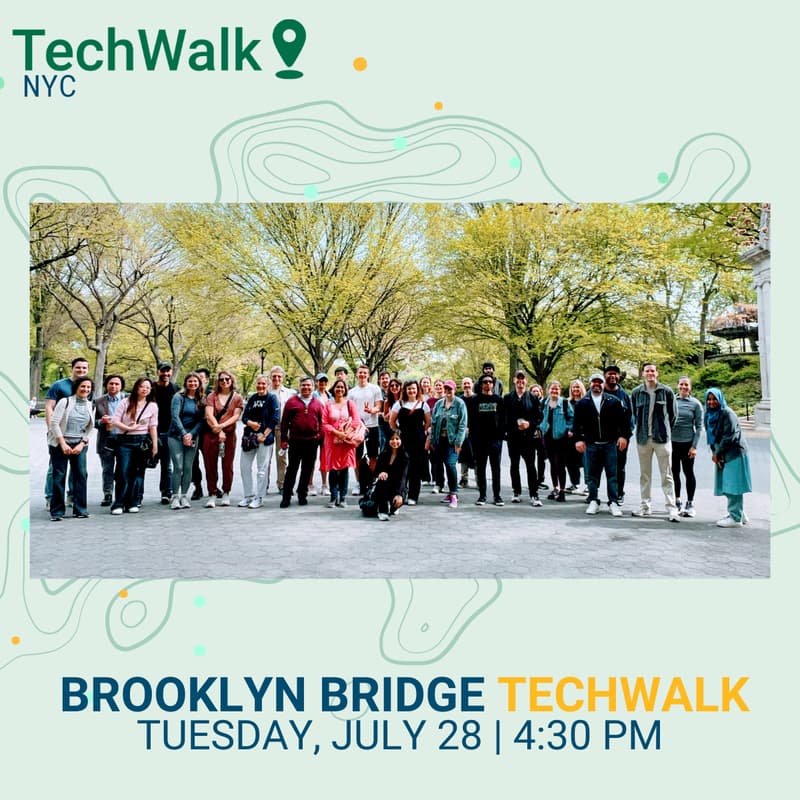 Cover Image for Brooklyn Bridge TechWalk | NYC, 7/28 w/ Vonage AI Builder Nights