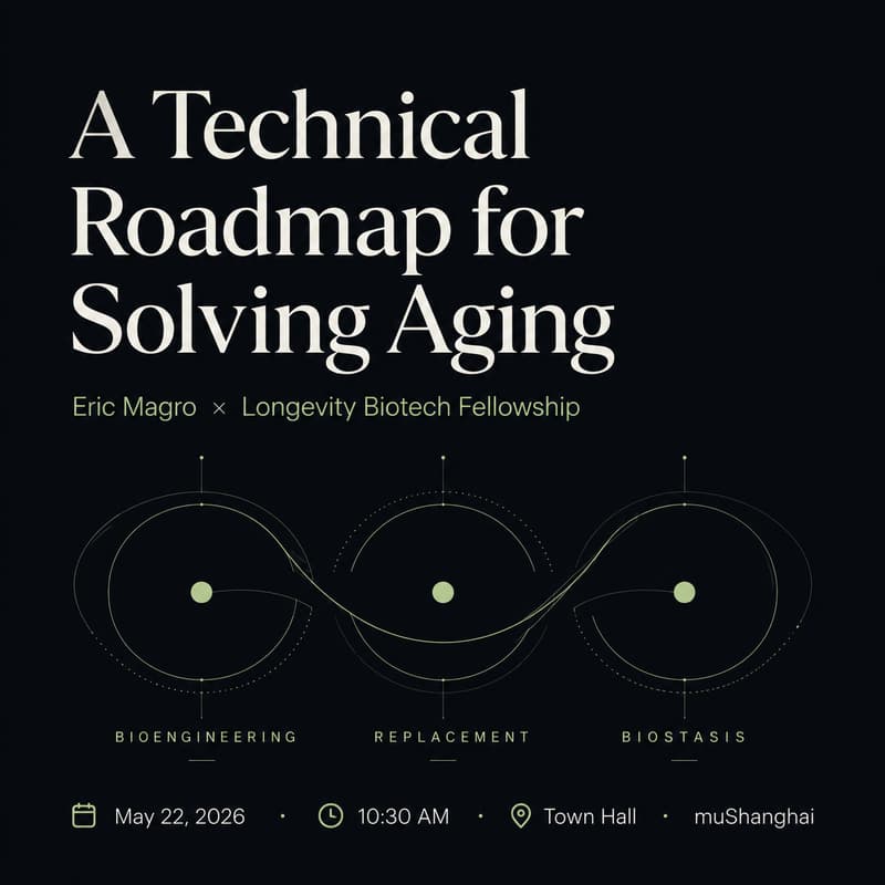 Cover Image for 【Official】解决衰老的技术路线图 【需要muShanghai Pass】 A Technical Roadmap for Solving Aging 【muShanghai Pass Needed】