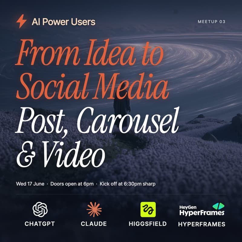 Cover Image for From Idea to Social Media Post, Carousel & Video