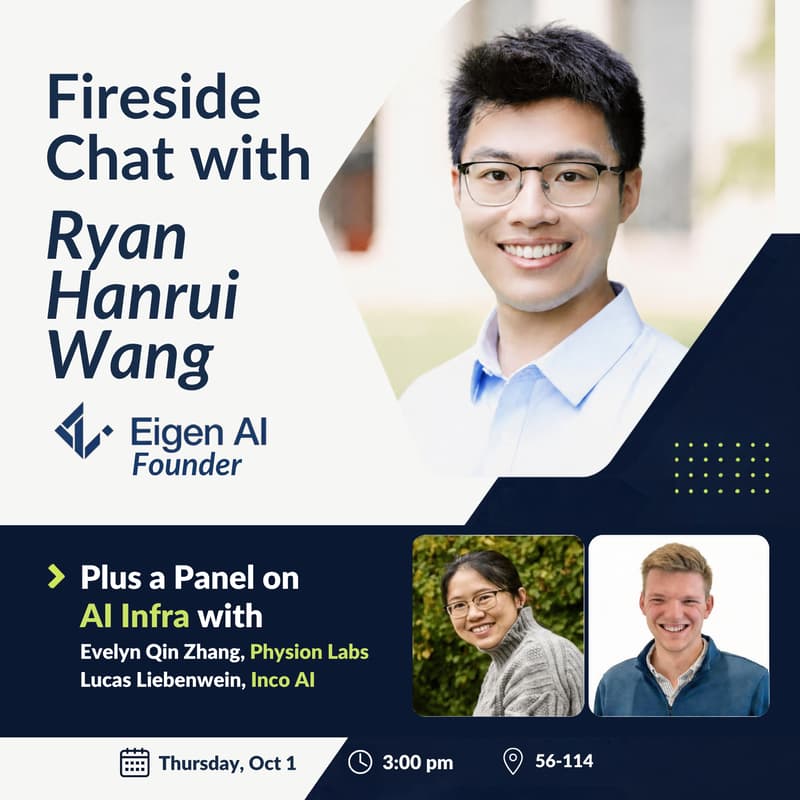 Cover Image for Fireside Chat with Eigen AI + Panel on AI Infra