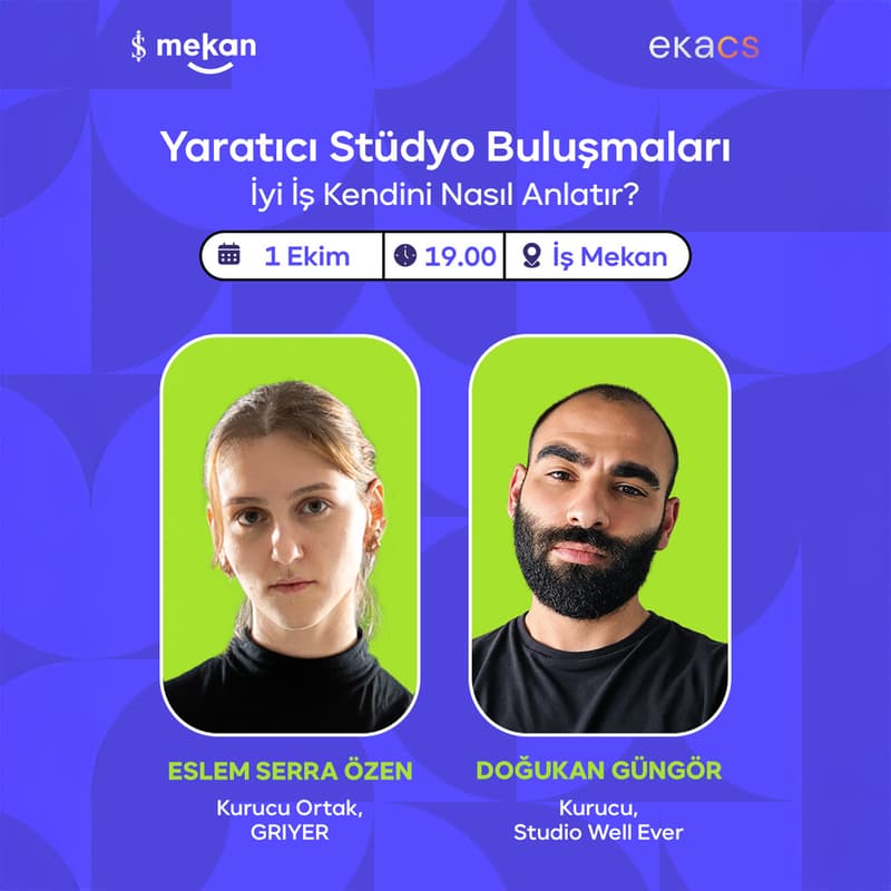 Cover Image for Yaratıcı Stüdyo Buluşmaları #1: İyi İş Nasıl Kendini Anlatır?