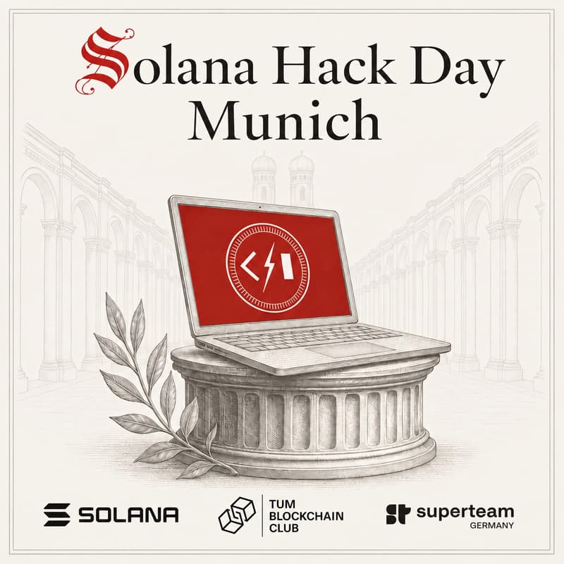 Cover Image for Solana Hack Day Munich: Road to TUM Blockchain Conference