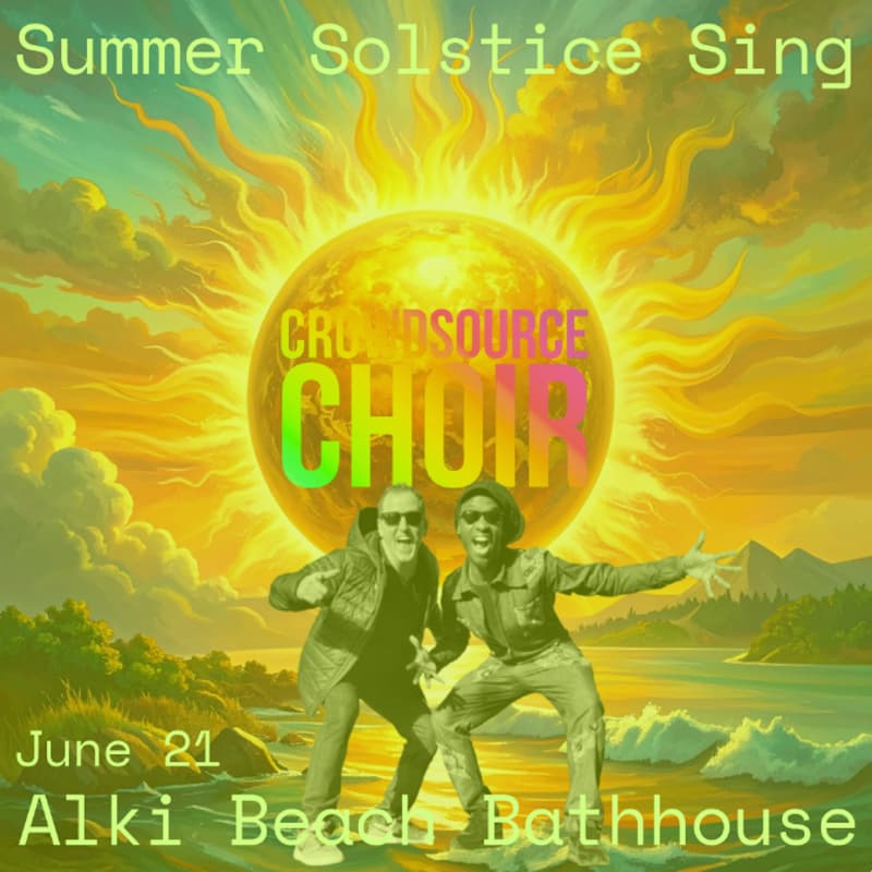 Cover Image for Crowdsource Choir: Summer Solstice Sing at Alki Beach