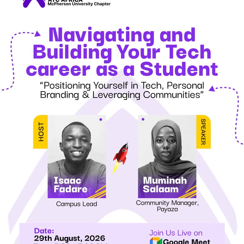 Cover Image for ATC McU Launch: Navigating and Building Your Tech Career as a Student
