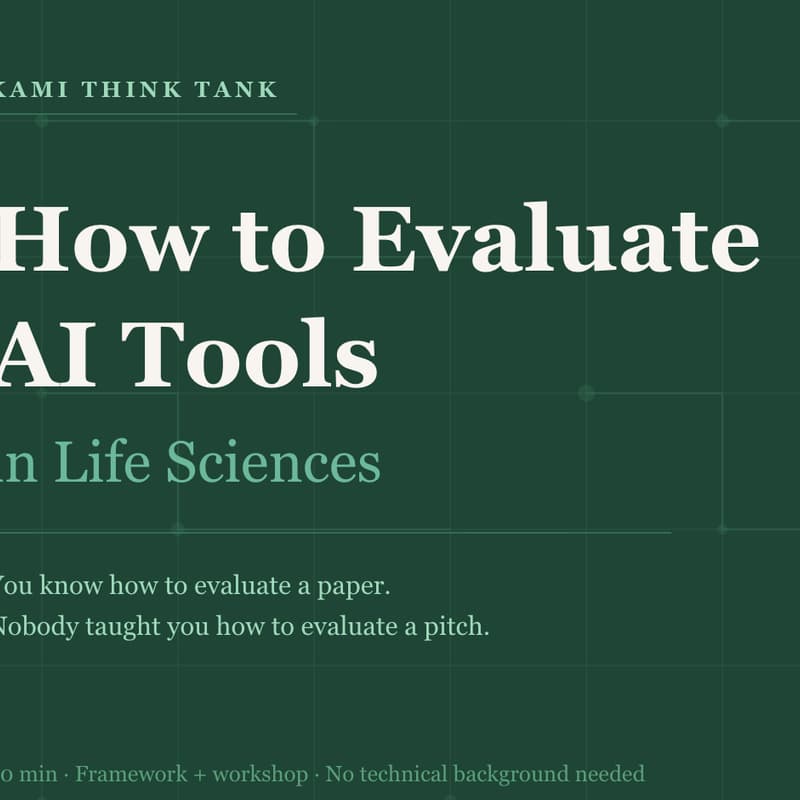 Cover Image for How to Evaluate AI Tools in Life Sciences