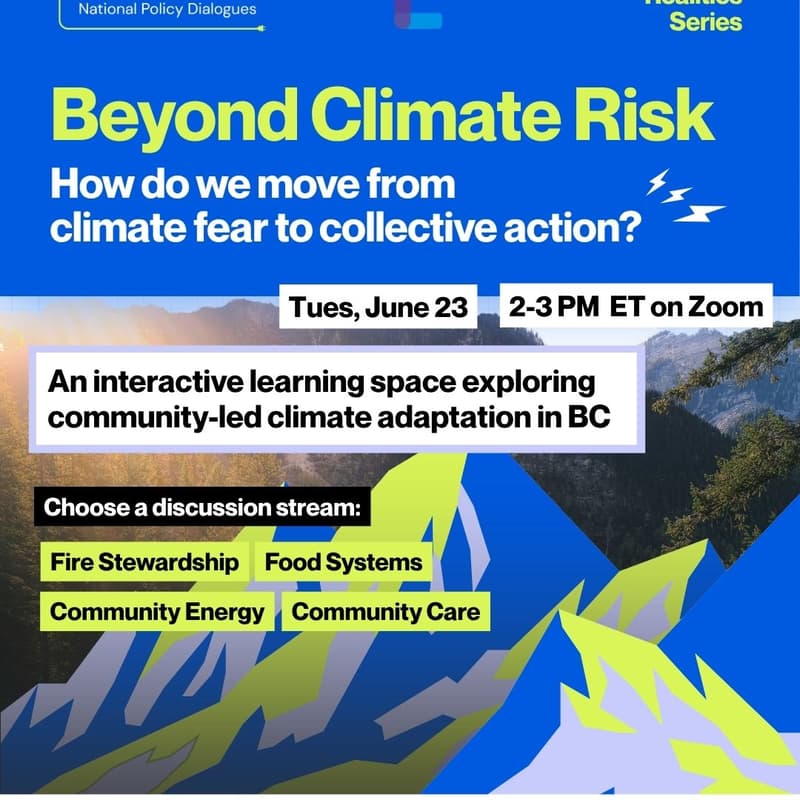 Cover Image for Regional Realities Series: Climate Adaptation in British Columbia Workshop