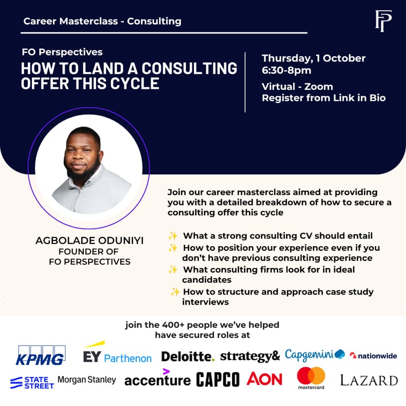 Cover Image for How to land a consulting offer