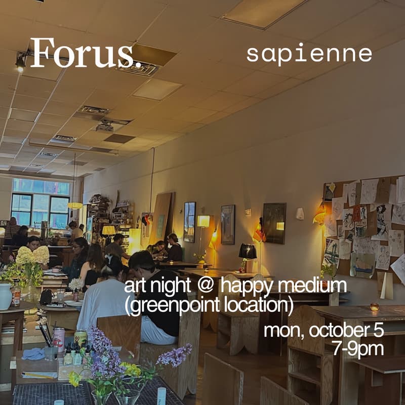 Cover Image for [Forus x Sapienne] art night @ happy medium