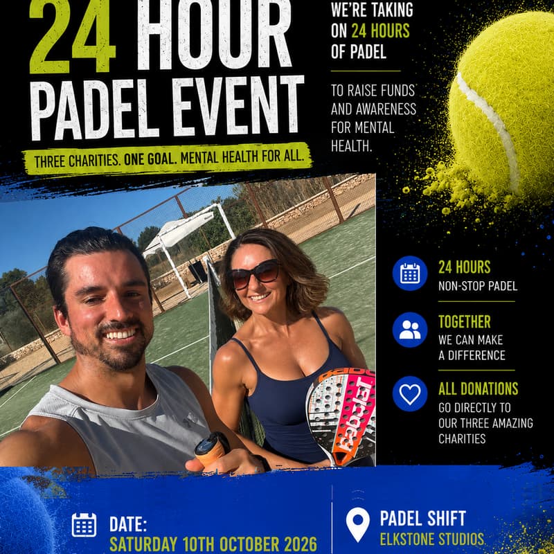 Cover Image for 24 Hour Charity Padel Challenge