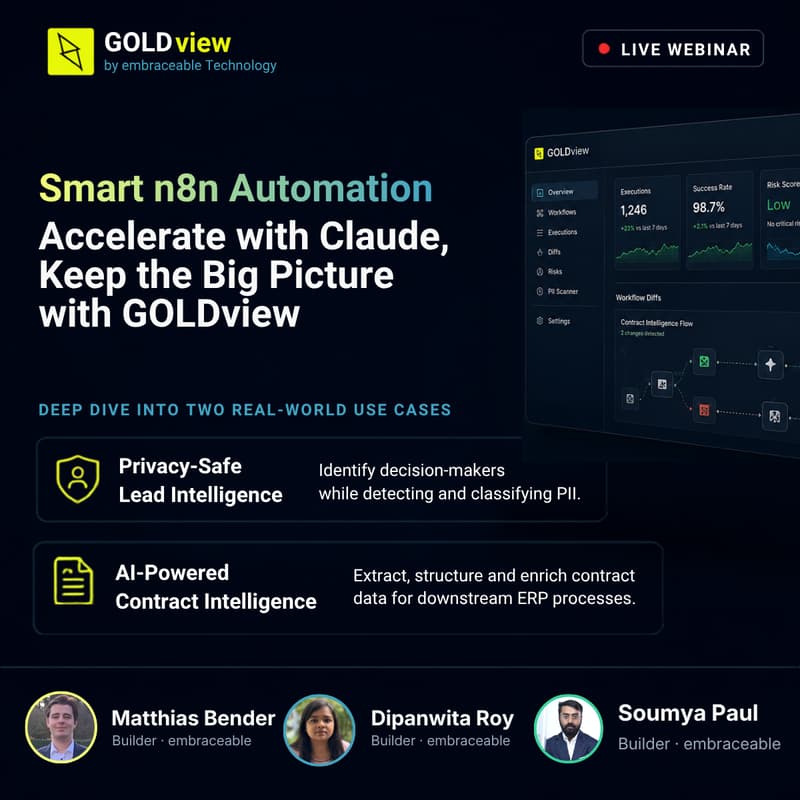 Cover Image for Smart n8n Automation: Accelerate with Claude, Keep the Big Picture with GOLDview