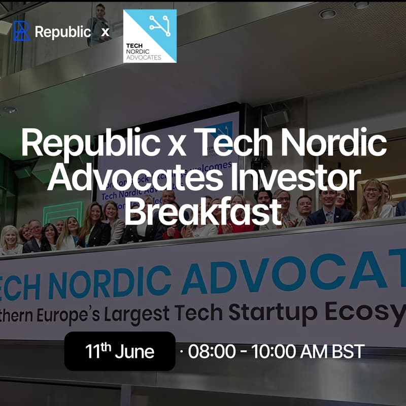 Cover Image for Republic x Tech Nordic Advocates Investor Breakfast