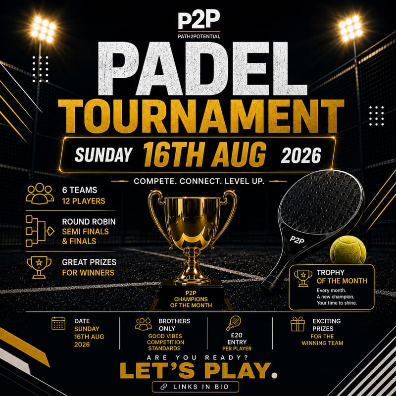 Cover Image for P2P Padel Tournament West London | 16/08/26