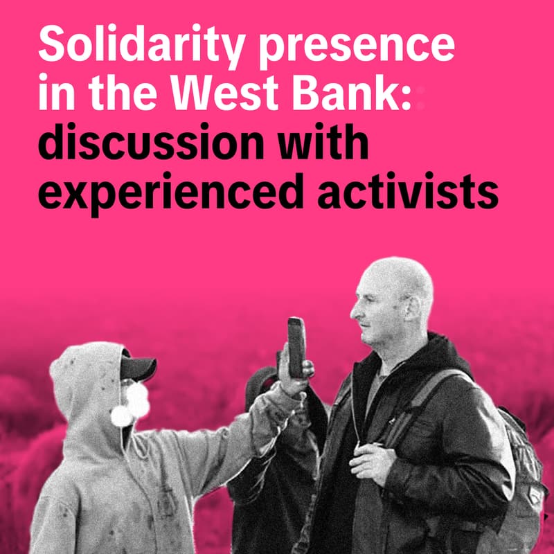 Cover Image for Solidarity Presence: A Talk with Experienced Activists